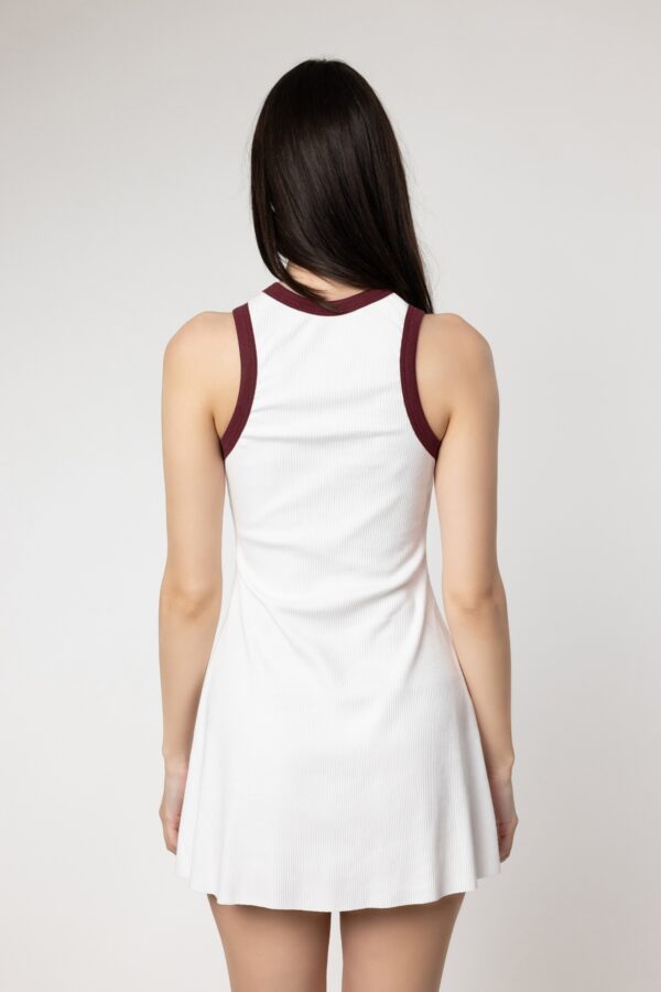 Rib Logo Dress - Image 3